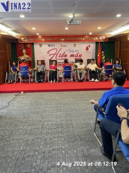 NGÀY HỘI HIẾN MÁU 2025 – VINA2.2 LAN TỎA YÊU THƯƠNG, CHIA SẺ SỰ SỐNG
