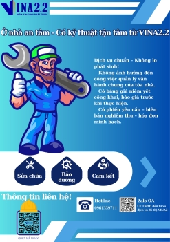 Dịch vụ sửa chữa VINA2.2 – Cư dân gọi, kỹ thuật có mặt ngay!