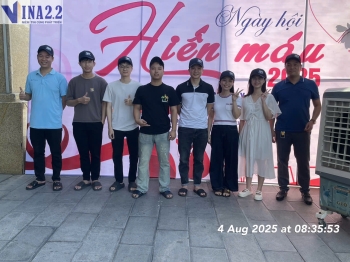 NGÀY HỘI HIẾN MÁU 2025 – VINA2.2 LAN TỎA YÊU THƯƠNG, CHIA SẺ SỰ SỐNG
