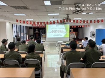 TỔ CHỨC TẬP HUẤN PHÒNG CHÁY CHỮA CHÁY NỘI BỘ TẠI KHU ĐÔ THỊ KIM VĂN KIM LŨ